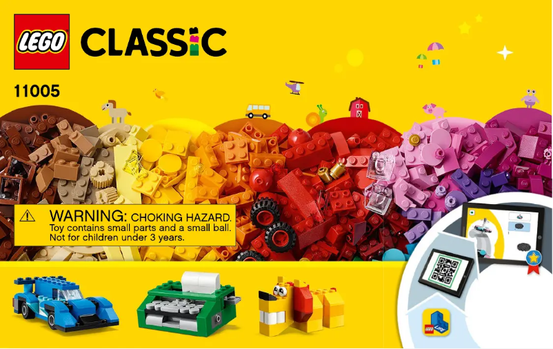 Page 1 de la notice Manuel utilisateur Lego Classic 11005