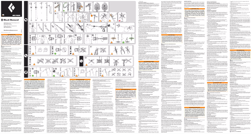 Page 1 de la notice Manuel utilisateur Black Diamond Carbon Compactor