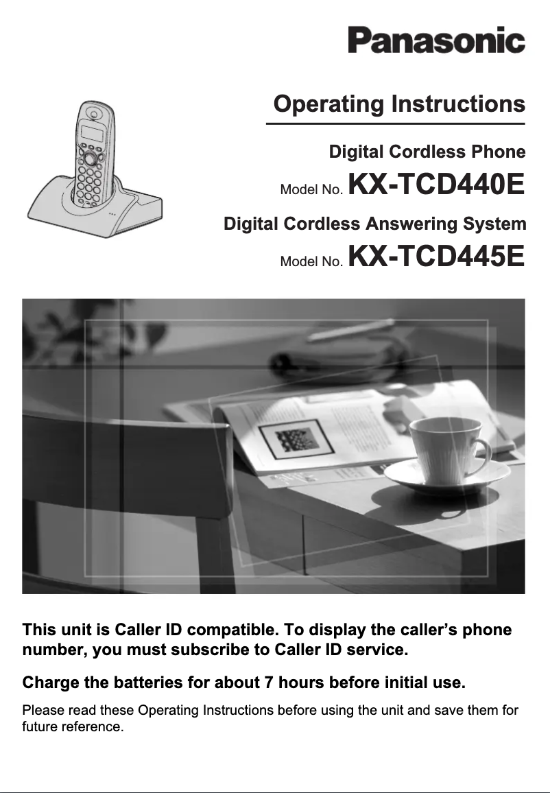 Página 1 del manual Manual de usuario Panasonic KX-TCD445
