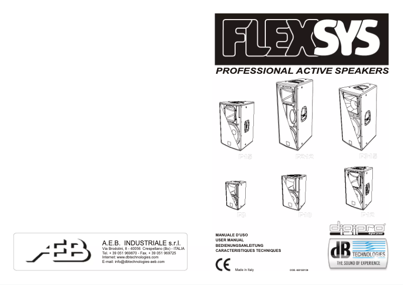 Image de la première page du manuel de l'appareil Flexsys FM10
