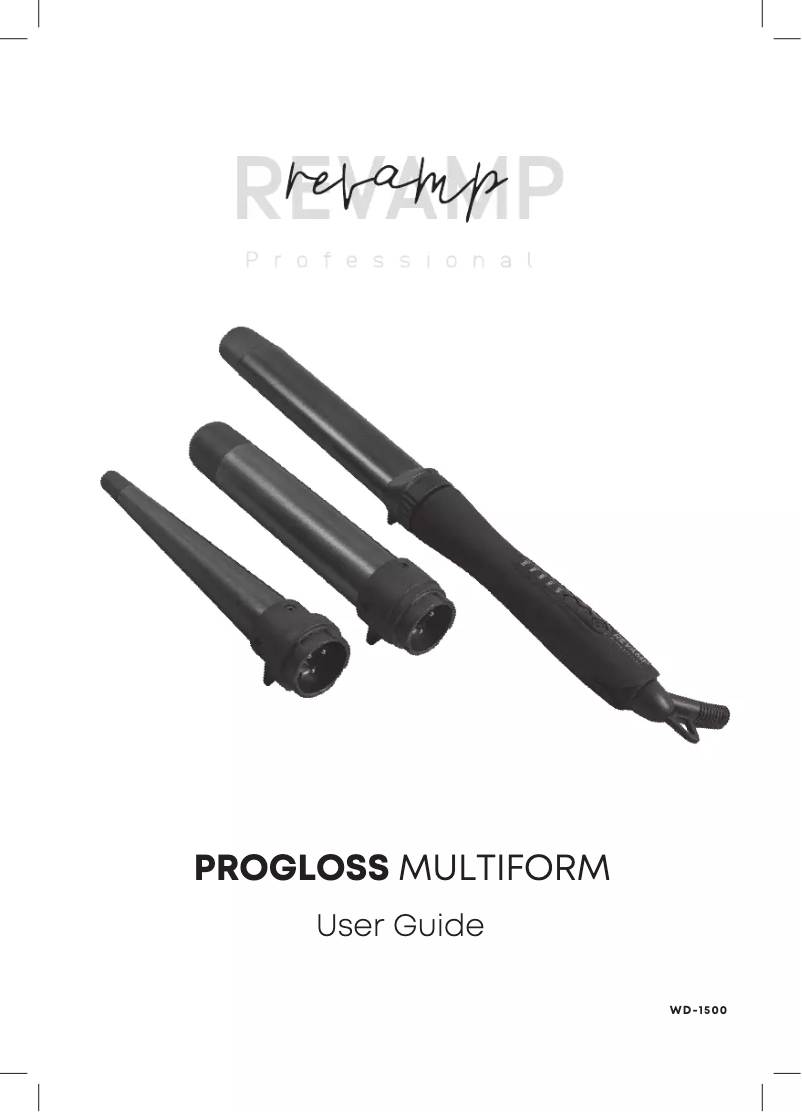 Página 1 del manual Manual de usuario Revamp Progloss Multiform Curl & Waves