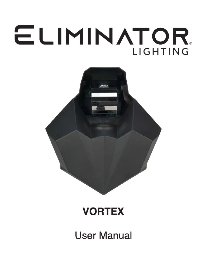 Page n°1 - Manuel utilisateur Eliminator Lighting Vortex