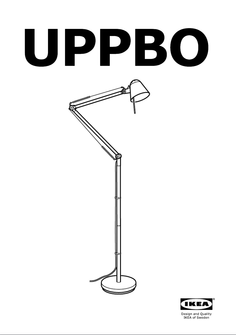 Page 1 de la notice Manuel utilisateur Ikea UPPBO