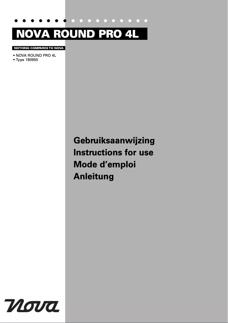 Image de la première page du manuel de l'appareil Round Pro