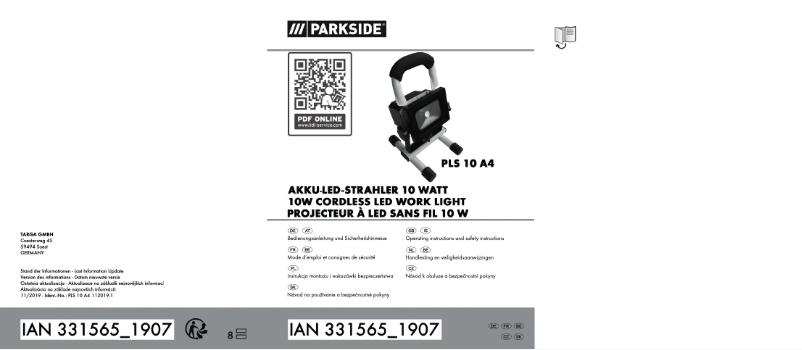 Page n°1 - Manuel utilisateur Parkside PAS 2200 A1
