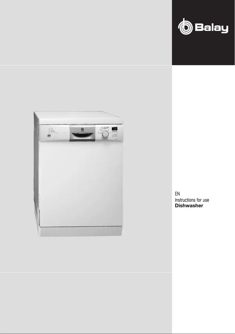 Page 1 de la notice Manuel utilisateur Balay 3VF341ND