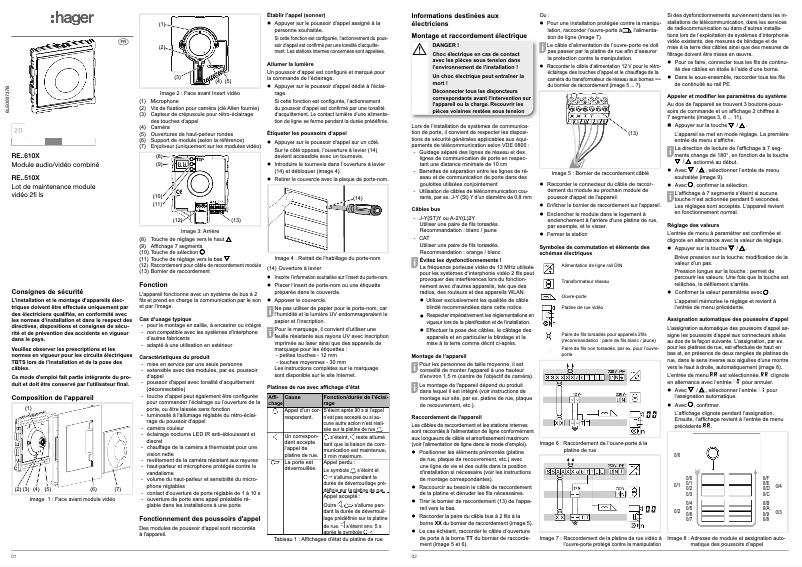 Imagen de la primera página del manual del dispositivo REN610X