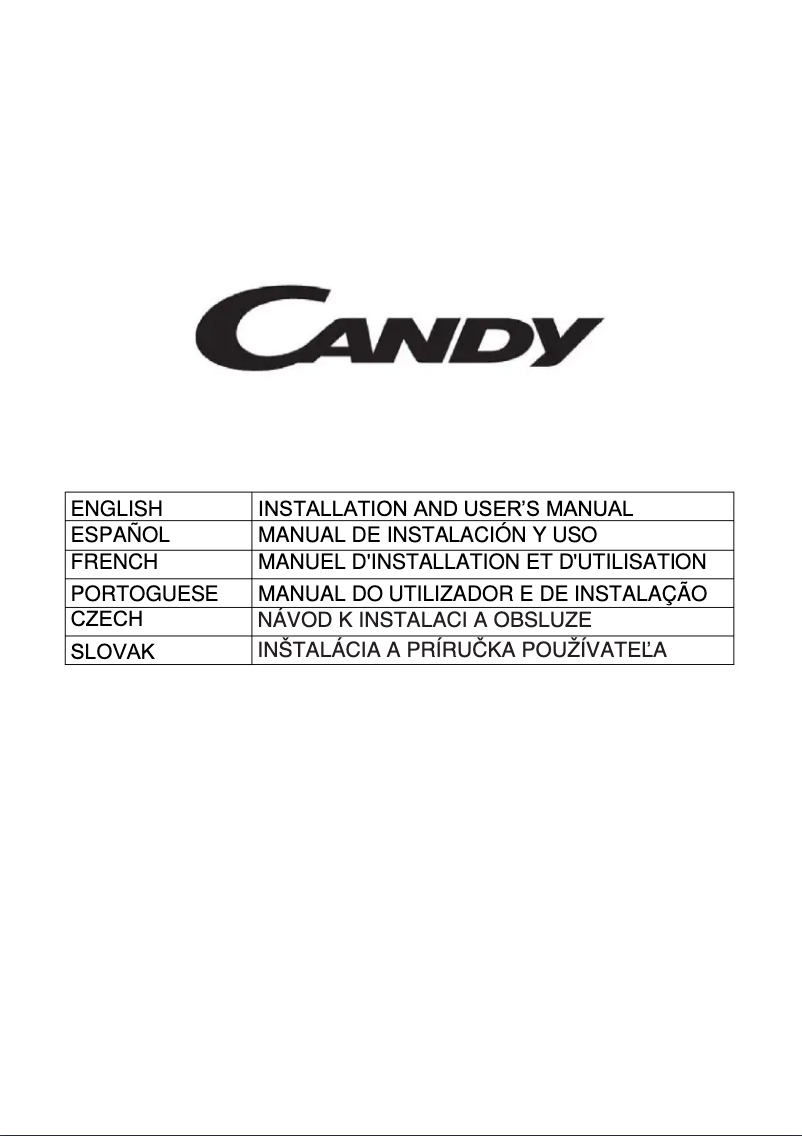 Página 1 del manual Manual de usuario Candy CBG625/1X/4U