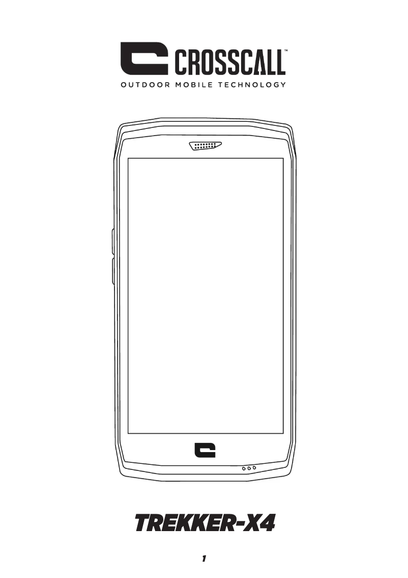 Page n°1 - Manuel utilisateur Crosscall Trekker X4