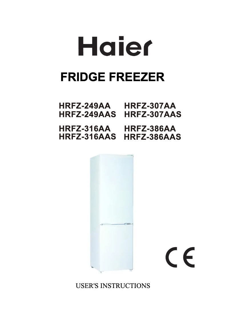 Page n°1 - Manuel utilisateur Haier HRFZ-249AAS