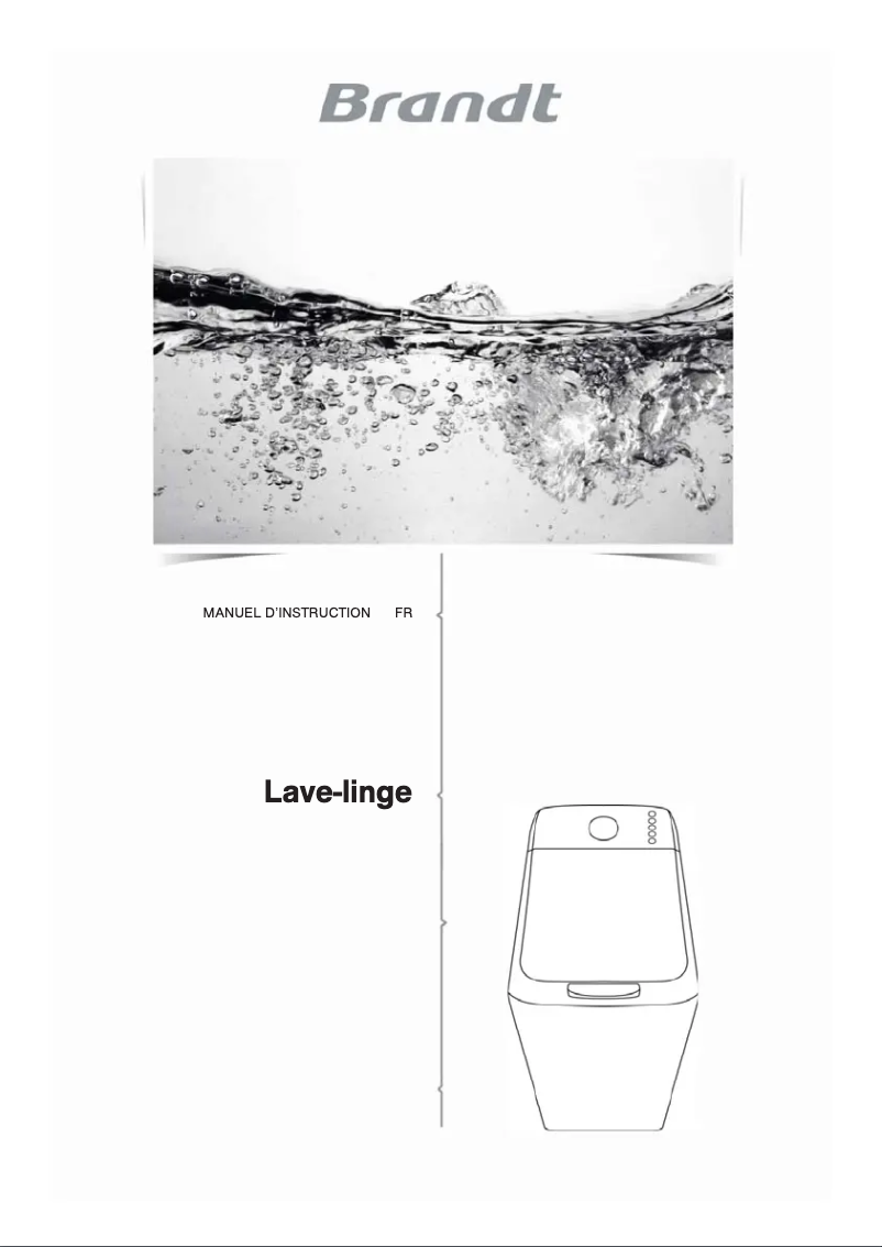 Page 1 de la notice Manuel utilisateur Brandt BT8653MQ