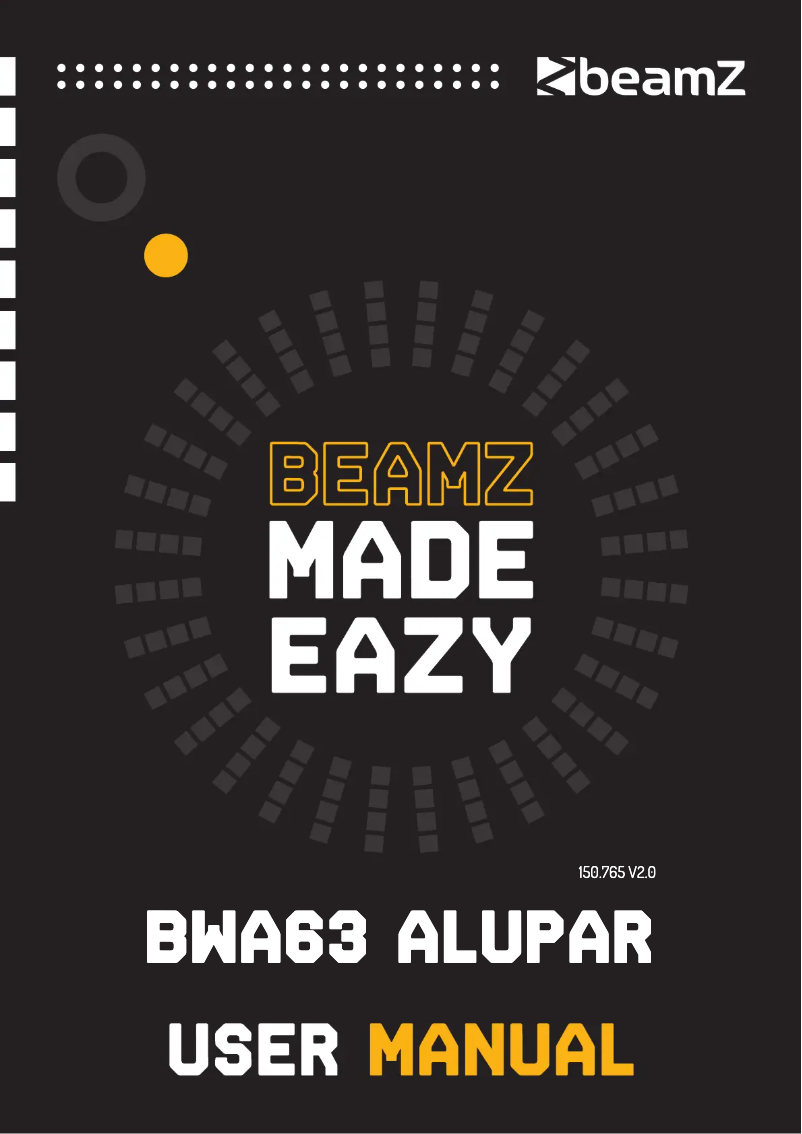 Page 1 de la notice Manuel utilisateur BeamZ BWA63