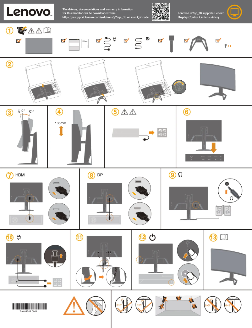 Page n°1 - Manuel utilisateur Lenovo G27qc-30