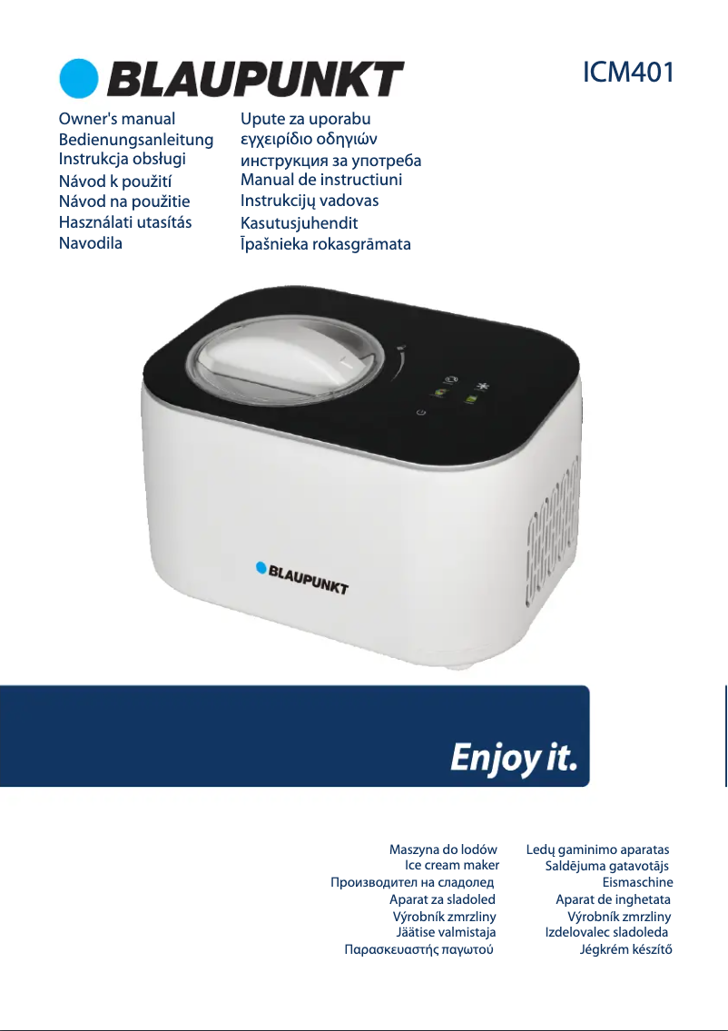 Image de la première page du manuel de l'appareil ICM401