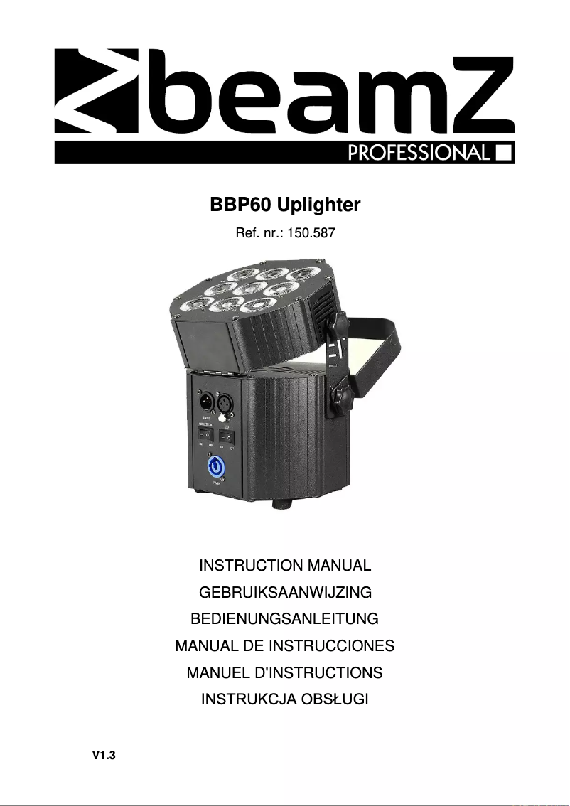 Page 1 de la notice Manuel utilisateur BeamZ BBP60
