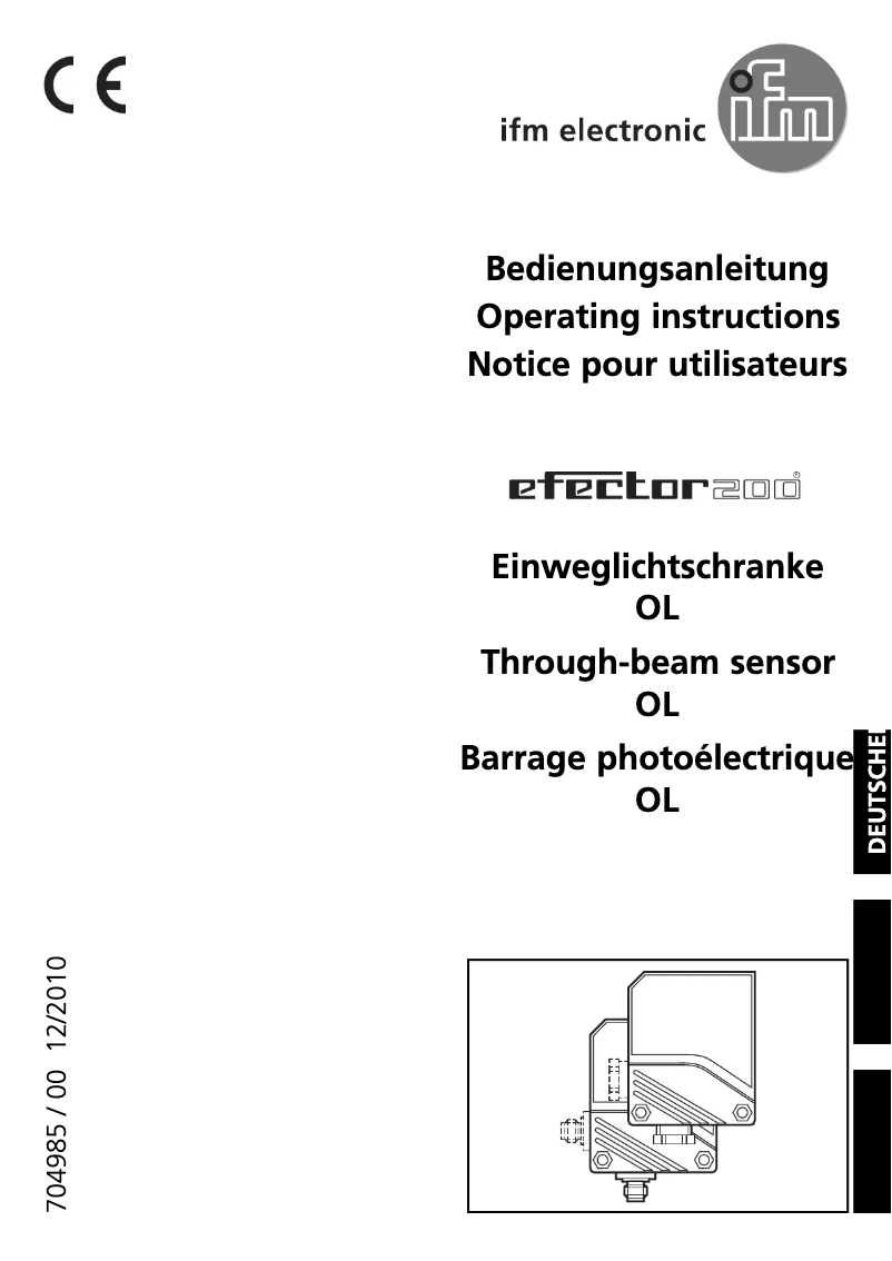 Image de la première page du manuel de l'appareil OL5017
