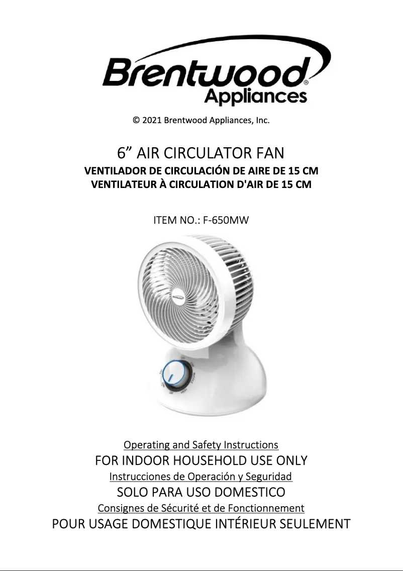 Imagen de la primera página del manual del dispositivo F-650MW