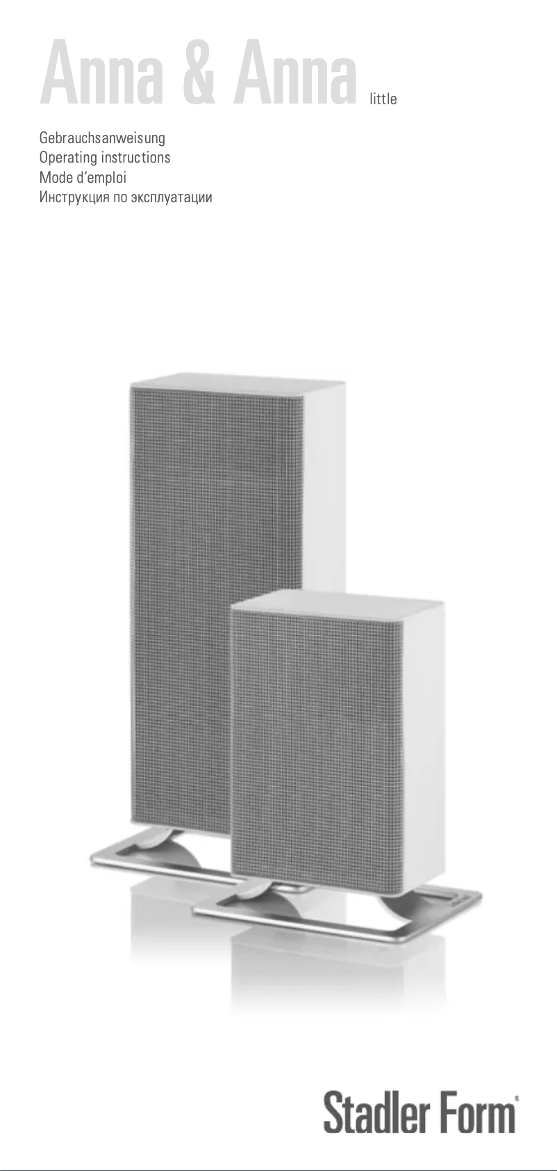 Página 1 del manual Manual de usuario Stadler Form Anna Small