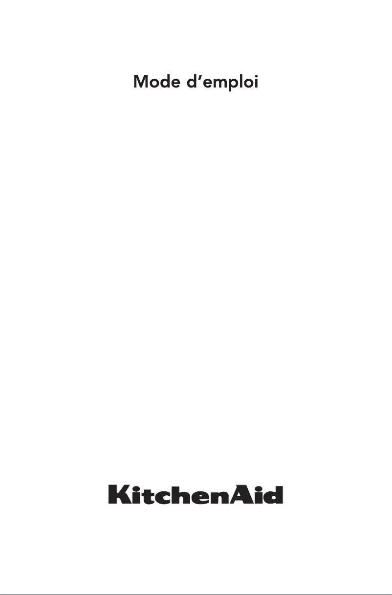 Page n°1 - Manuel utilisateur KitchenAid KHIP4 77511