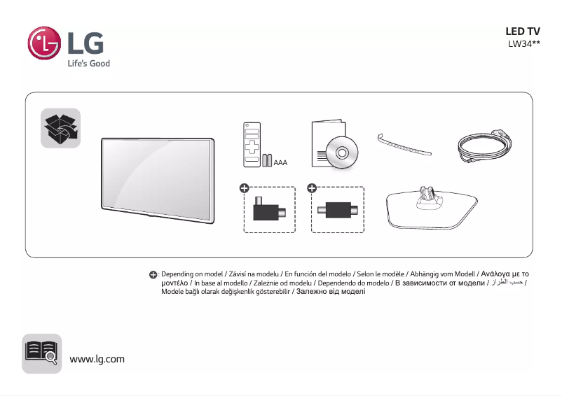 Image de la première page du manuel de l'appareil 28LW341C
