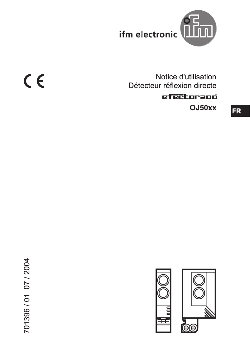 Page n°1 - Manuel utilisateur IFM OJ5002