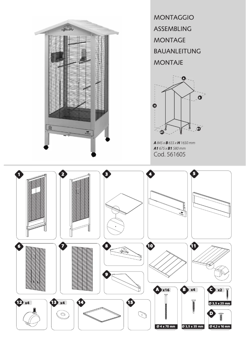 Image de la première page du manuel de l'appareil Hemmy Aviary