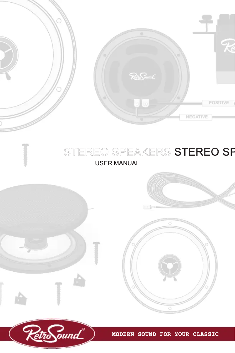 Page n°1 - Manuel utilisateur RetroSound S-62