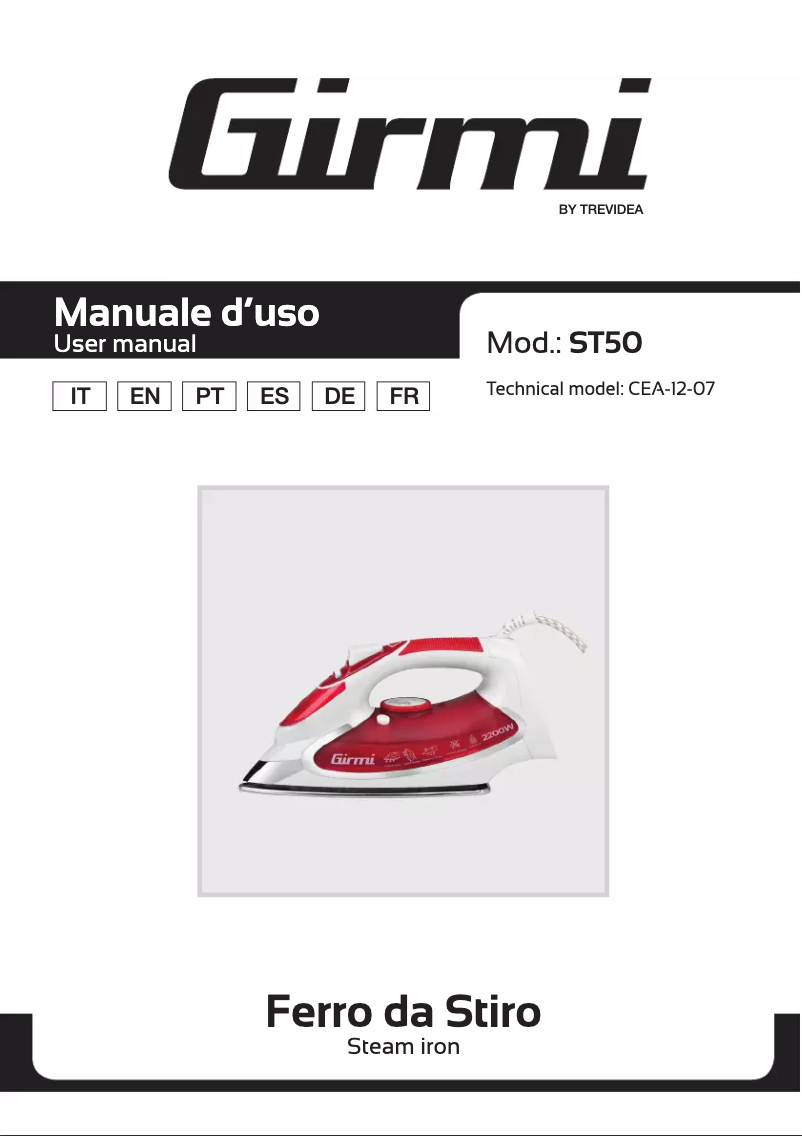 Image de la première page du manuel de l'appareil ST50