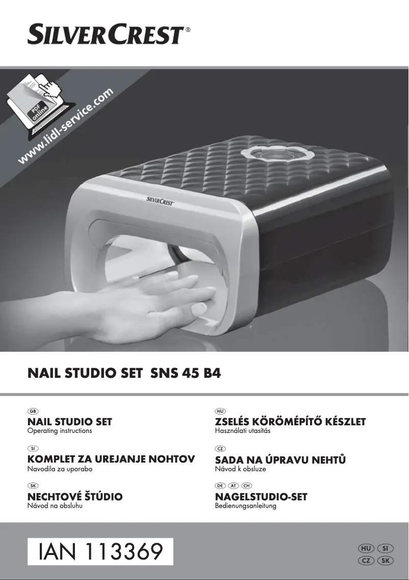 Page n°1 - Manuel utilisateur SilverCrest SNS 45 A3