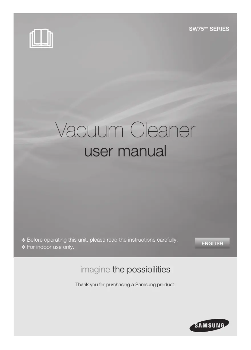Page n°1 - Manuel utilisateur Samsung SW7550