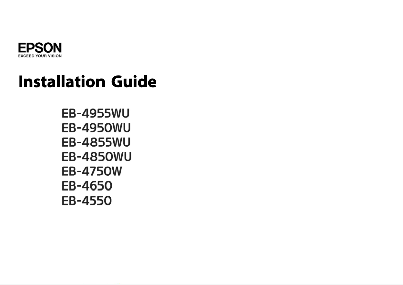 Imagen de la primera página del manual del dispositivo EB-4550