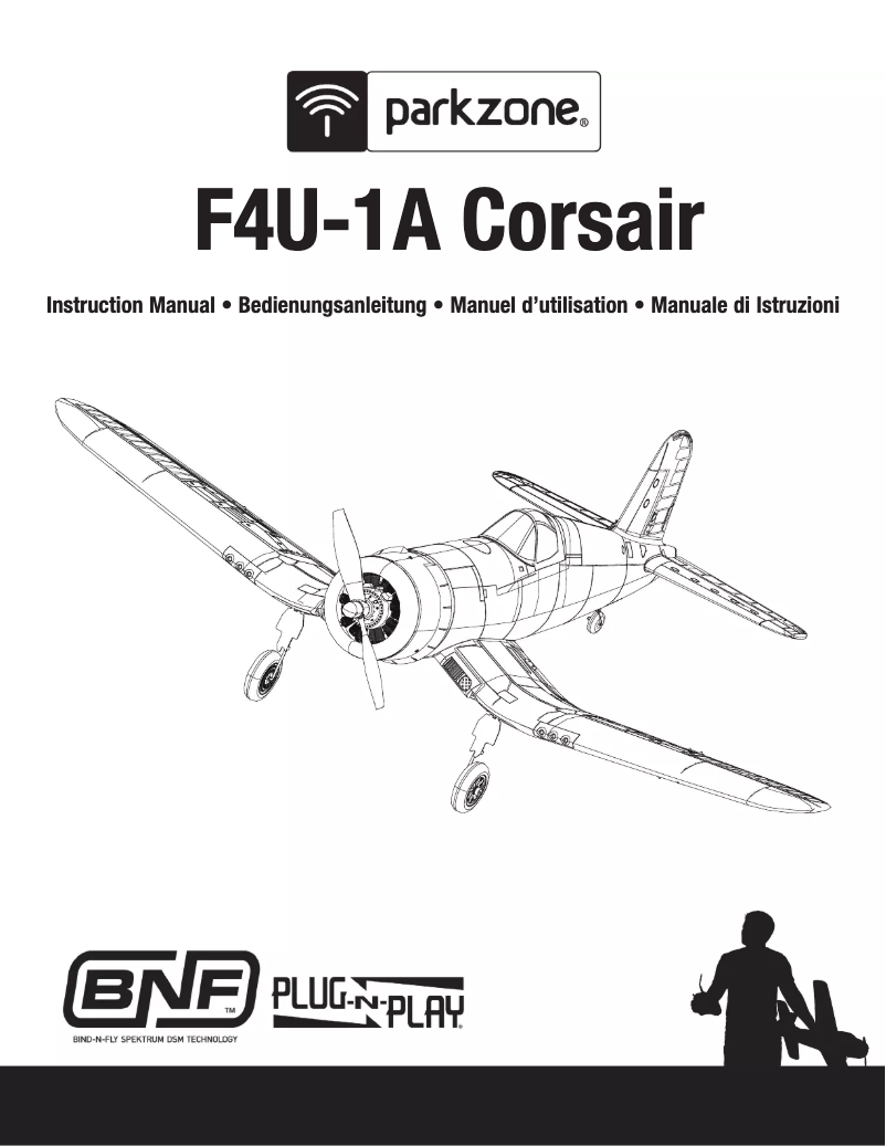 Page 1 de la notice Manuel utilisateur ParkZone F4U-1A Corsair