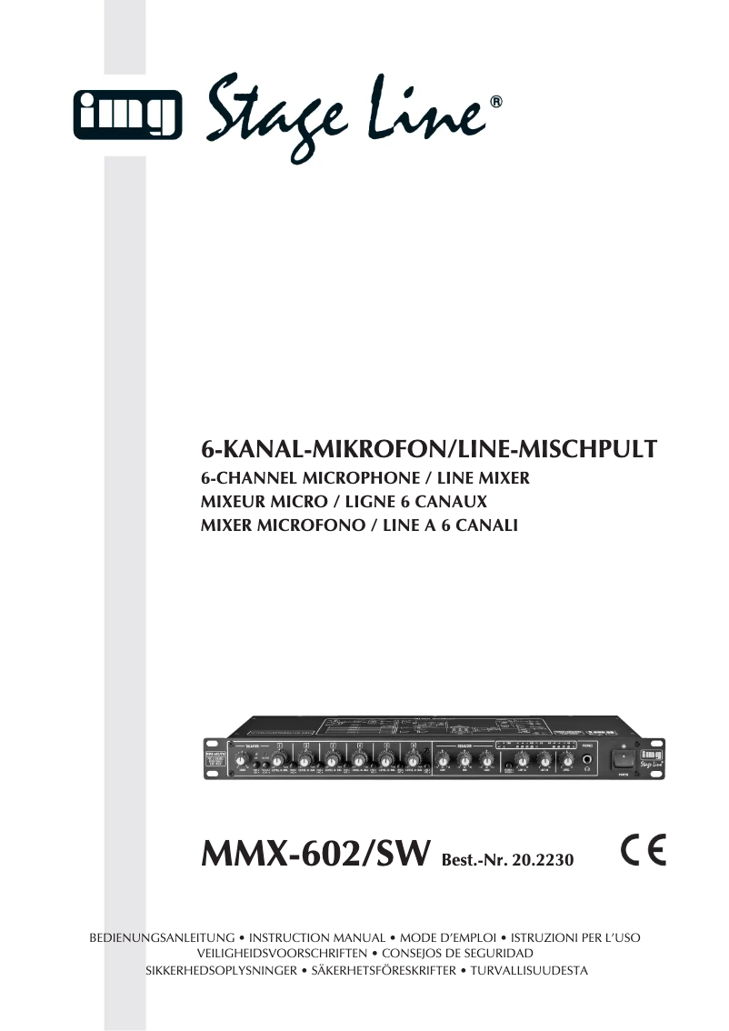 Image de la première page du manuel de l'appareil MMX-602