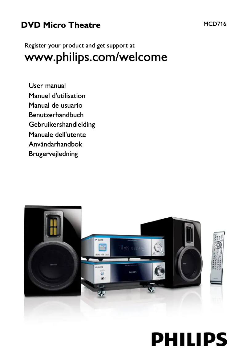 Image de la première page du manuel de l'appareil MCD716