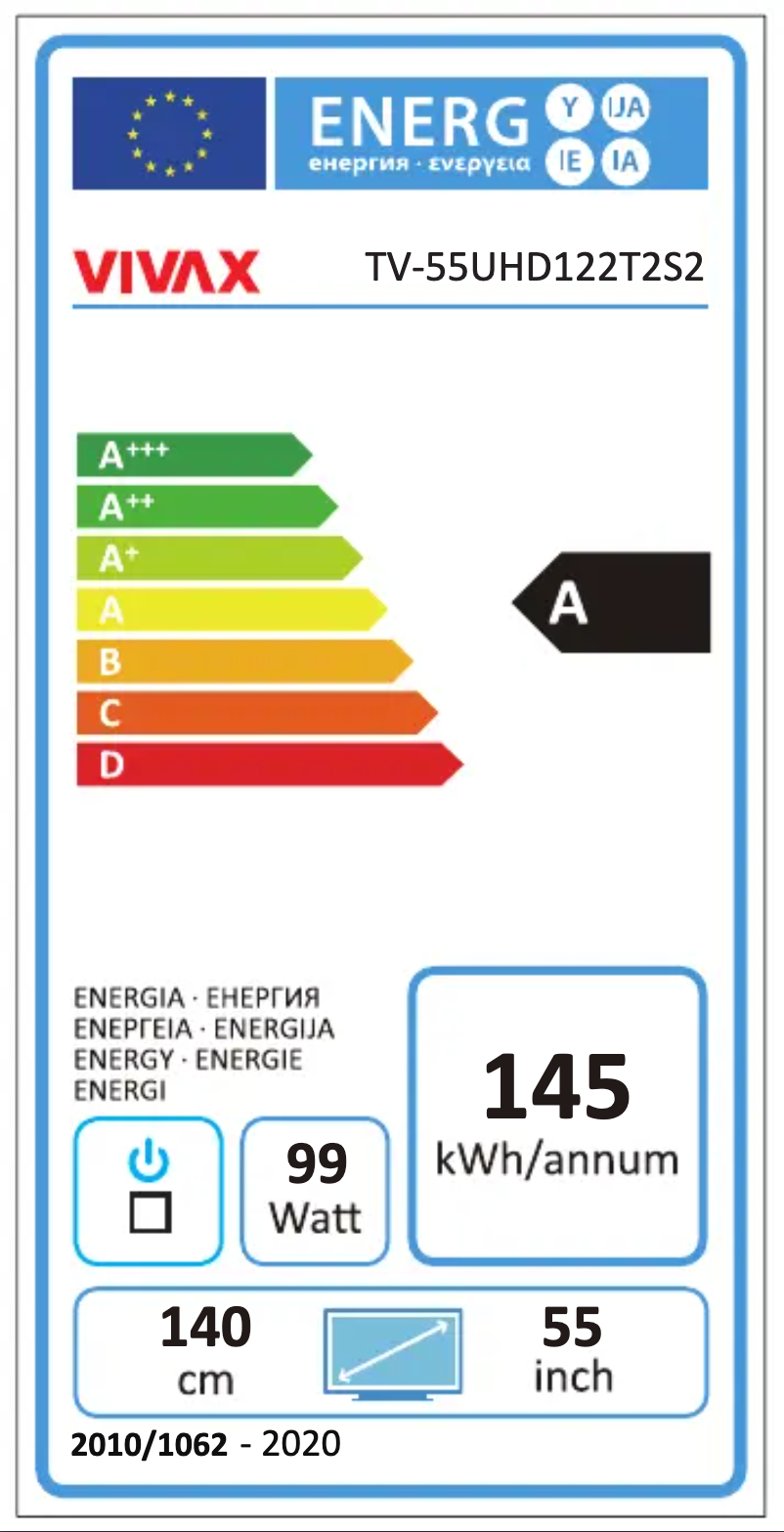 Image de la première page du manuel de l'appareil TV-55UHD122T2S2