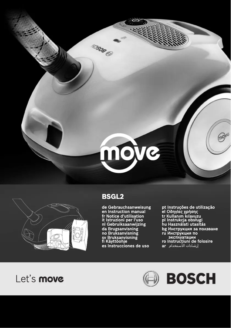 Page n°1 - Manuel utilisateur Bosch BSGL2MOV30