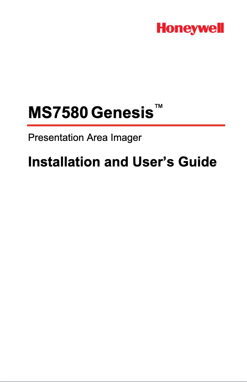 Page 1 de la notice Manuel utilisateur Honeywell 5S-5S002-3