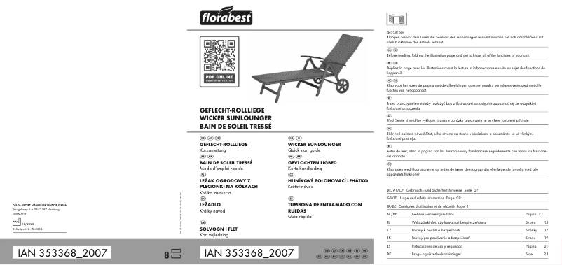 Página 1 del manual Manual de usuario Florabest IAN 353353