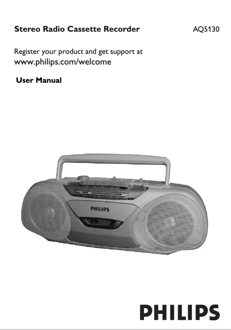 Page n°1 - Manuel utilisateur Philips AQ5130