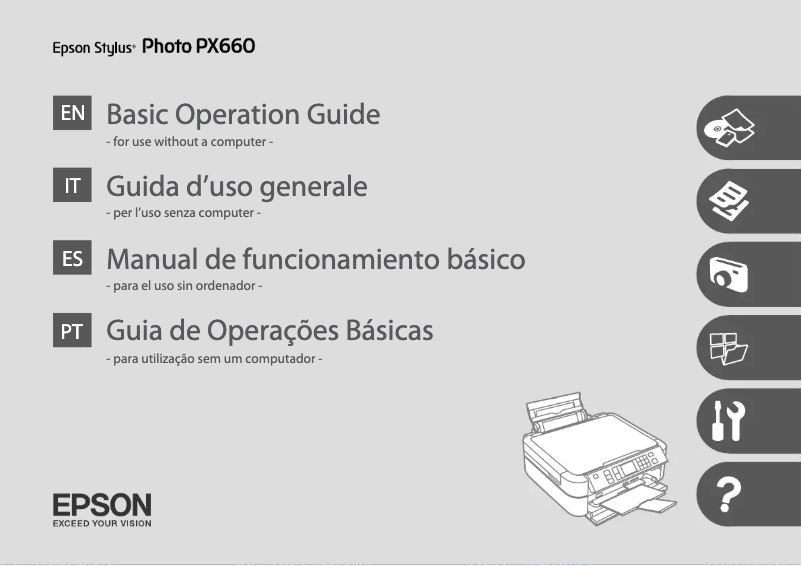 Page 1 de la notice Manuel utilisateur Epson Stylus Photo PX660
