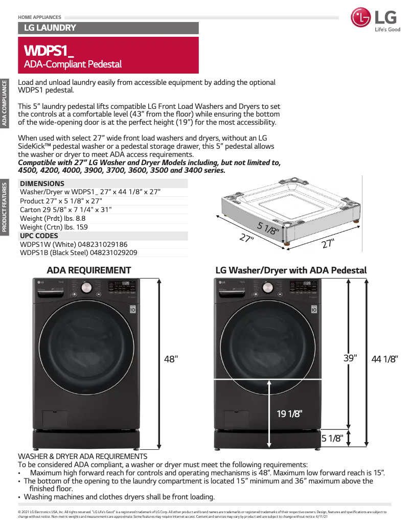 Image de la première page du manuel de l'appareil WDPS1W