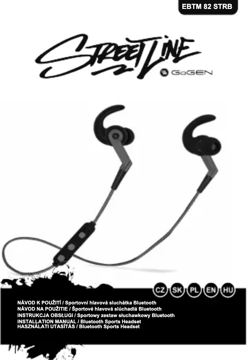 Page n°1 - Manuel utilisateur GoGen Streetline EBTM 82 STRB