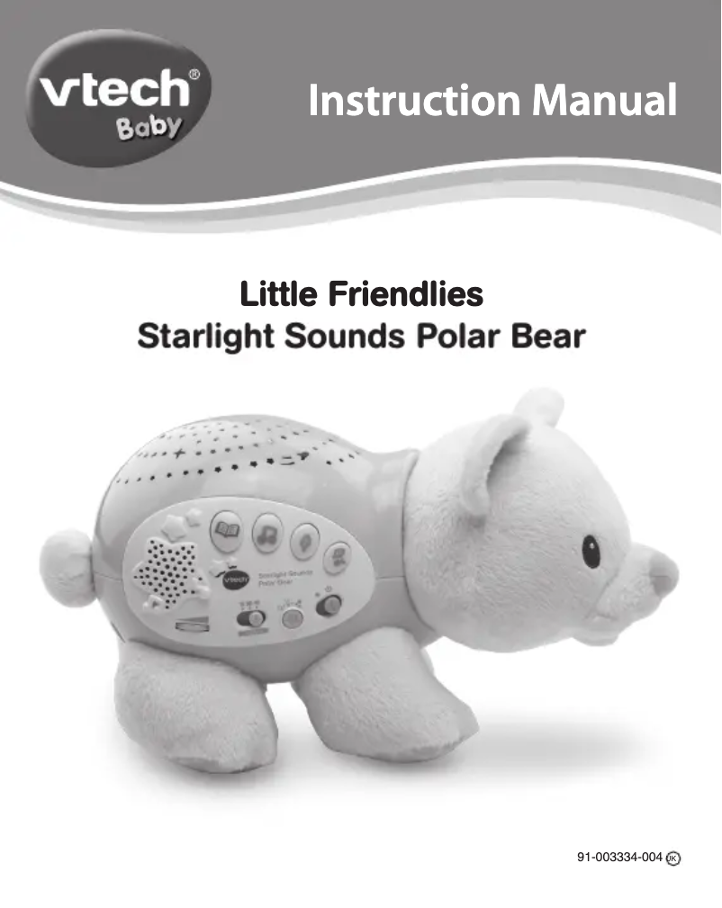 Page 1 de la notice Manuel utilisateur Vtech Starlight Sounds Polar Bear