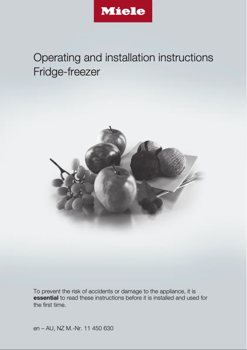 Page 1 de la notice Manuel utilisateur Miele KFNS 37692 iDE