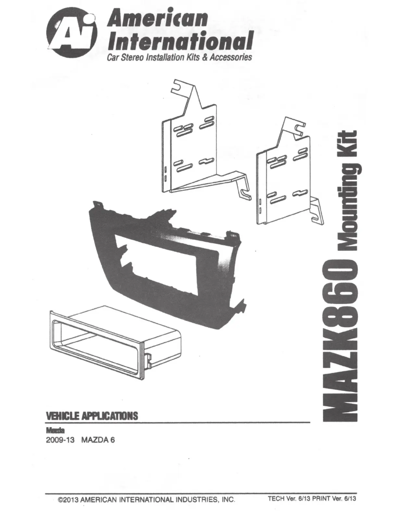 Page 1 de la notice Manuel utilisateur American International MAZK860