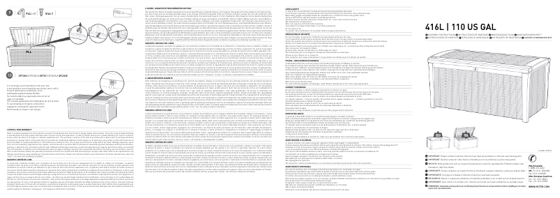 Page 1 de la notice Manuel utilisateur Keter Borneo