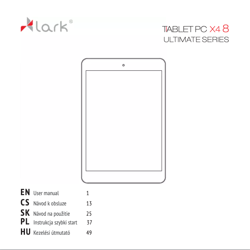 Page 1 de la notice Manuel utilisateur Lark Ultimate X4 8