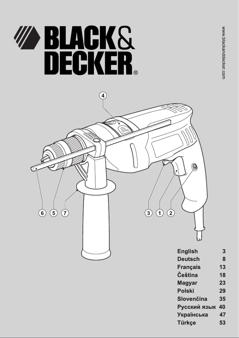 Page n°1 - Manuel utilisateur Black & Decker KR55CRE