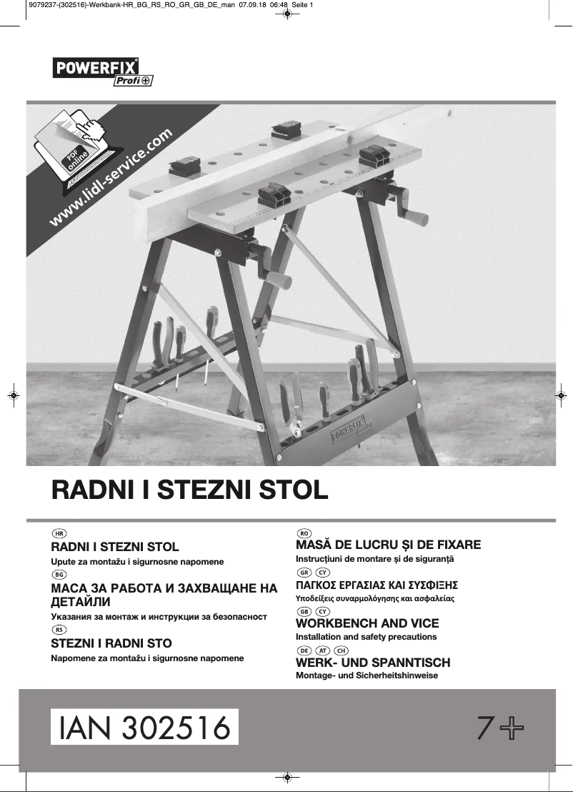 Página 1 del manual Manual de usuario Powerfix IAN 302516