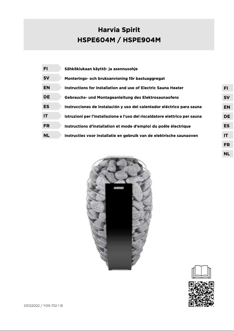 Image de la première page du manuel de l'appareil Spirit HSP604MXW